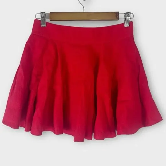 J. Crew Button Up Mini Skirt in Linen Vintage Red Size 0 BY898 New - Picture 5 of 6